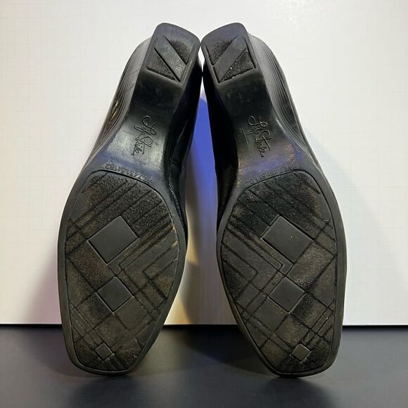 Womens LIFE STRIDE Jalin Black Slip On Wedge Shoes / Size 8.5 - Picture 8 of 9